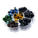 56 Pieces 12mm Plastic Colorful Safety Eyes Washers For Doll Animal Stuffed Toys