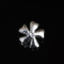 10 Pieces Alloy Flower Rhinestone Flatback Embellishment DIY Scrapbook Decoration 23mm