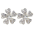 10 Pieces Alloy Flower Rhinestone Flatback Embellishment DIY Scrapbook Decoration 23mm