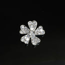 10 Pieces Alloy Flower Rhinestone Flatback Embellishment DIY Scrapbook Decoration 23mm
