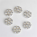 10 Pieces Crystal Rhinestone DIY Embellishments Flatback Buttons Jewelry Findings