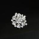 10 Pieces Crystal Rhinestone DIY Embellishments Flatback Buttons Jewelry Findings