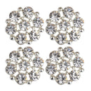 10 Pieces Crystal Rhinestone DIY Embellishments Flatback Buttons Jewelry Findings