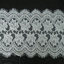 3 Yards 25cm Floral Pattern Eyelash Lace Trim Ribbon DIY Handmade Sewing Accessories Strap Craft/Dress&Headband/Decoration/Gift Wrap