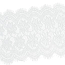 3 Yards 25cm Floral Pattern Eyelash Lace Trim Ribbon DIY Handmade Sewing Accessories Strap Craft/Dress&Headband/Decoration/Gift Wrap