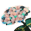 1 Piece Flower Sequin Rhinestone Patch Embroidery Sew on Appliques Garment Decoration