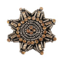 5.5cm Beads Rhinestones Brooch Patches Crystal Applique Eight Pointed Star Sew on Clothes Shoes Bags Dolls Decoration Patch DIY Craft