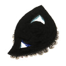 2 Pieces 6cm Rhinestone Patches Beaded Eyes Designs Sticker Stickers Embroidery Motif Applique Garment Kids Women DIY Clothes Badge