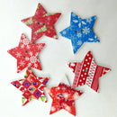 100 Pieces Christmas Star Shape Wooden Buttons for DIY Sewing Clothing Decoration Kids Crafts