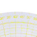Sector Shape Clear Quilting Template Patchwork Sewing Ruler 0-130mm 0-90Â°