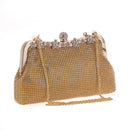 Gold Metal Arch Purse Bag Flower Frame Kiss Clasp Lock Clip Handle for DIY Craft