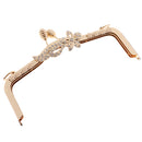 Gold Metal Arch Purse Bag Flower Frame Kiss Clasp Lock Clip Handle for DIY Craft