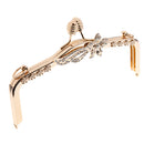Gold Metal Arch Purse Bag Flower Frame Kiss Clasp Lock Clip Handle for DIY Craft