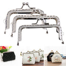 Embossing Design Metal Handbag Clutch Bag Purse Frame with Kiss Clasp Lock for DIY Bag 8.5cm