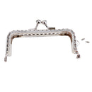 Embossing Design Metal Handbag Clutch Bag Purse Frame with Kiss Clasp Lock for DIY Bag 8.5cm