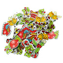 50 Pieces Mixed Christmas Bell Tree Wood Buttons Sewing Scrapbooking Gift Decoration