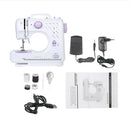 Electric Sewing Machines 12 Stitches Mini Sewing Machine Knitting Machine Multifunction Electric Replaceable Presser Foot