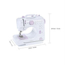 Electric Sewing Machines 12 Stitches Mini Sewing Machine Knitting Machine Multifunction Electric Replaceable Presser Foot