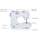 Electric Sewing Machines 12 Stitches Mini Sewing Machine Knitting Machine Multifunction Electric Replaceable Presser Foot