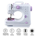 Electric Sewing Machines 12 Stitches Mini Sewing Machine Knitting Machine Multifunction Electric Replaceable Presser Foot