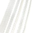 5 Pieces Assorted 1 Meter Lace Trim Ribbon Applique Embellishment for Sewing Craft