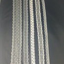 5 Pieces Assorted 1 Meter Lace Trim Ribbon Applique Embellishment for Sewing Craft