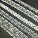 5 Pieces Assorted 1 Meter Lace Trim Ribbon Applique Embellishment for Sewing Craft