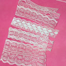 5 Pieces Assorted 1 Meter Lace Trim Ribbon Applique Embellishment for Sewing Craft
