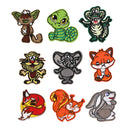 9 Pieces DIY Animals Patches Appliques Elephant Rabbit Patches for Garment Decoration
