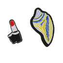 5 Pieces Cute Assorted Embroidery Patches Sew Iron on Badge Bag Fabric Appliques