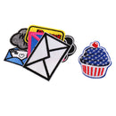 8 Pieces Assorted Design Embroidery Patches Clothes Bag Hat Badge Sew on Iron on Appliques