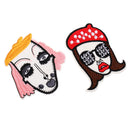 8 Pieces Iron/Sew On Embroidered Patch Handmade Applique Badges Clothes Stickers for Garment Bag Hat Decoration Patches