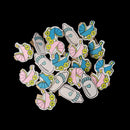 20 Pieces Mini Wooden Baby Shower Photo Paper Pegs Scrapbooking Clothespin Clips