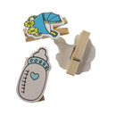 20 Pieces Mini Wooden Baby Shower Photo Paper Pegs Scrapbooking Clothespin Clips