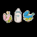 20 Pieces Mini Wooden Baby Shower Photo Paper Pegs Scrapbooking Clothespin Clips