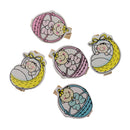 20 Piece Baby in Cradle Design Wooden Craft Pegs Clothes Paper Photo Card Hanging Clip
