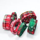 6 Piece Mixed 1 Yard Snowflake Cotton Ribbons for Christmas Decoration 10mm 25mm