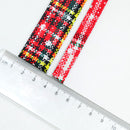 6 Piece Mixed 1 Yard Snowflake Cotton Ribbons for Christmas Decoration 10mm 25mm