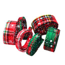 6 Piece Mixed 1 Yard Snowflake Cotton Ribbons for Christmas Decoration 10mm 25mm