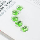 25 Piece Butterfly Shape Artificial Crystal Pendant Charms for Jewelry Making 14mm