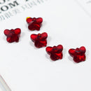 25 Piece Butterfly Shape Artificial Crystal Pendant Charms for Jewelry Making 14mm