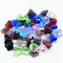 25 Piece Butterfly Shape Artificial Crystal Pendant Charms for Jewelry Making 14mm