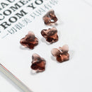 25 Piece Butterfly Shape Artificial Crystal Pendant Charms for Jewelry Making 14mm