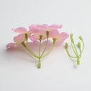 20 Pieces 7cm Plastic Artificial Flower Stems for DIY Garland Wedding Decoration