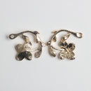 10 Piece Alloy Flower Leaves Charms Pendants Findings Jewelry Making Accessories