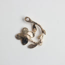 10 Piece Alloy Flower Leaves Charms Pendants Findings Jewelry Making Accessories