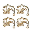10 Piece Alloy Flower Leaves Charms Pendants Findings Jewelry Making Accessories