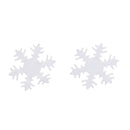50 Pieces Non-woven Fabric Christmas Snowflake Patch Padded for DIY Xmas Decoration
