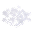50 Pieces Non-woven Fabric Christmas Snowflake Patch Padded for DIY Xmas Decoration