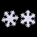 50 Pieces Non-woven Fabric Christmas Snowflake Patch Padded for DIY Xmas Decoration